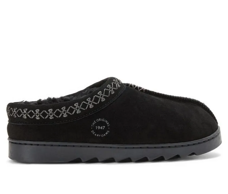 Slippers|Slippers>Dearfoams Doreen Suede Clog Slippers
