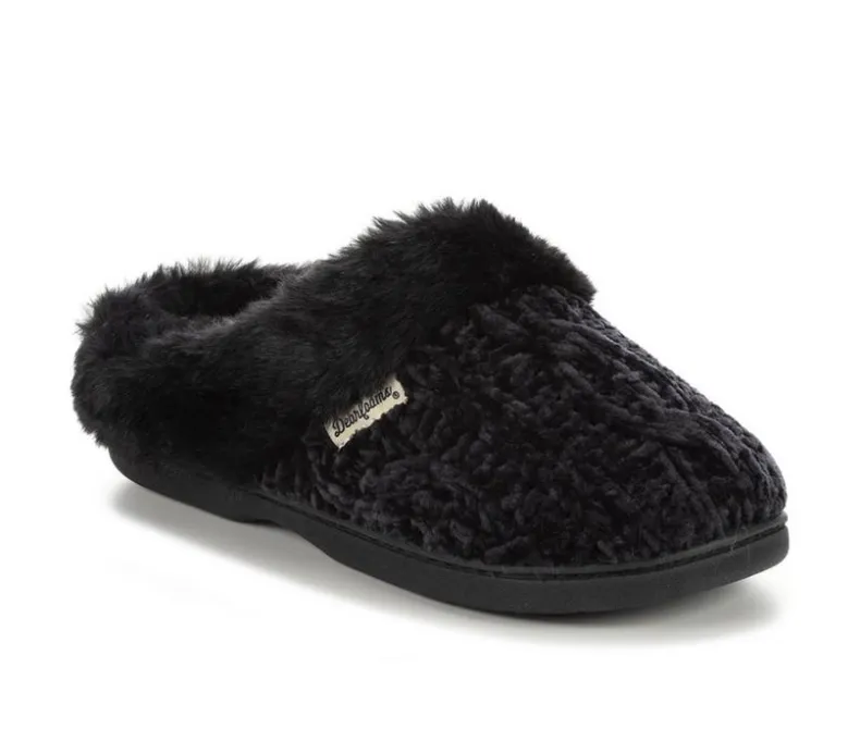 Slippers|Slippers>Dearfoams Cable Knit Chenille Slippers