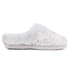 Slippers|Slippers>Dearfoams Cable Knit Chenille Slippers