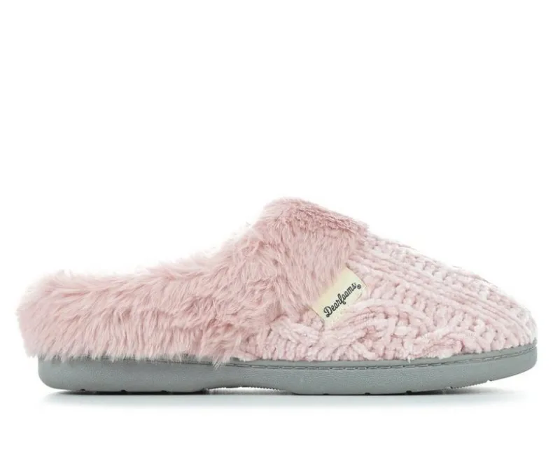 Slippers|Slippers>Dearfoams Cable Knit Chenille Slippers