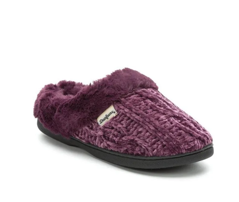 Slippers|Slippers>Dearfoams Cable Knit Chenille Slippers