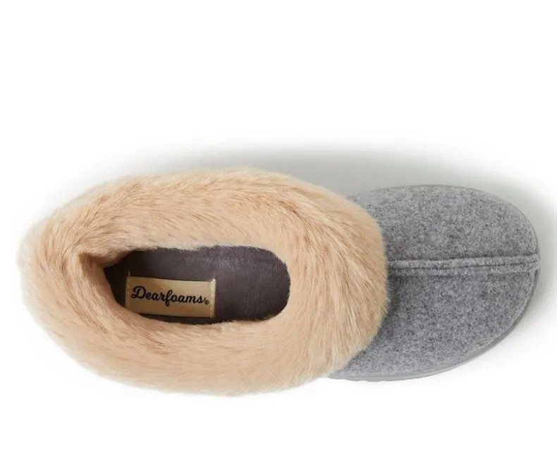 Slippers|Slippers>Dearfoams Chloe Soft Knit Clog Slippers