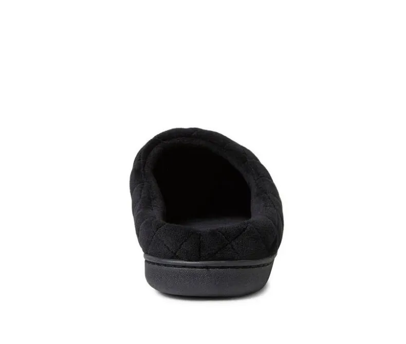 Slippers|Slippers>Dearfoams Darcy Velour Clog with Quilt Cuff Slippers