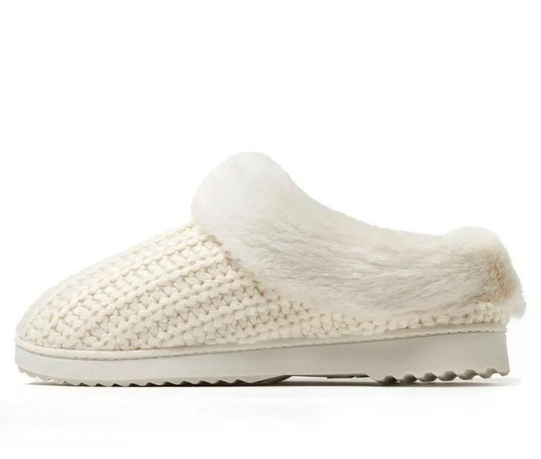 Slippers|Slippers>Dearfoams Hannah Festive Knit Clog Slippers