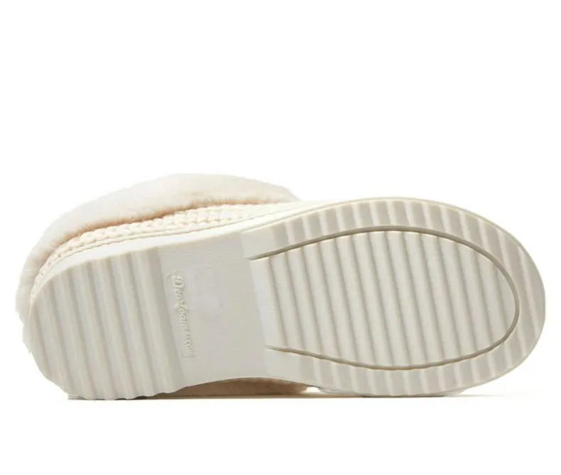 Slippers|Slippers>Dearfoams Hannah Festive Knit Clog Slippers