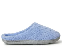 Slippers|Slippers>Dearfoams Leslie Quilted Terry Clog Slippers