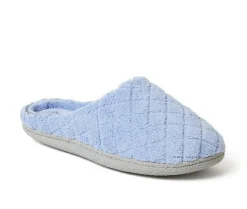 Slippers|Slippers>Dearfoams Leslie Quilted Terry Clog Slippers