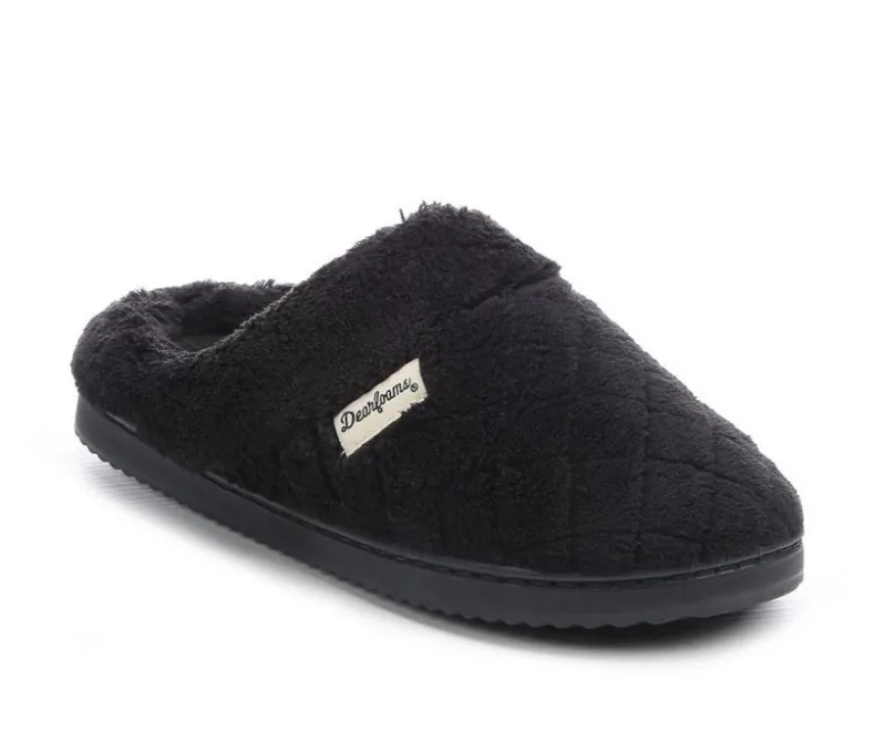 Slippers|Slippers>Dearfoams Libby Quilted Terry Clog Slippers