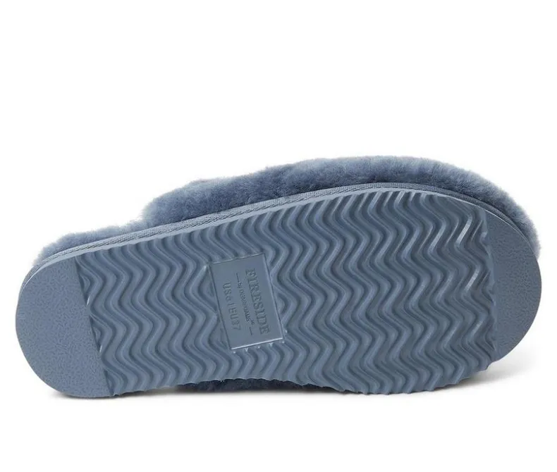 Slippers|Slippers>Fireside by Dearfoams Women's Shelly Beach Shearling Scuff Slippers