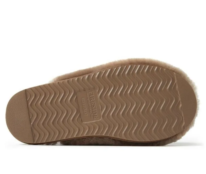 Slippers|Slippers>Fireside by Dearfoams Women's Shelly Beach Shearling Scuff Slippers