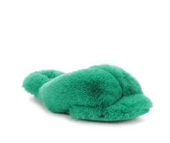 Slippers|Slippers>Jessica Simpson High Plush Knot Slide