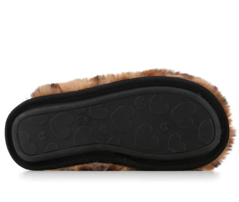 Slippers|Slippers>Jessica Simpson High Plush Scuff w/ Jersey Sock