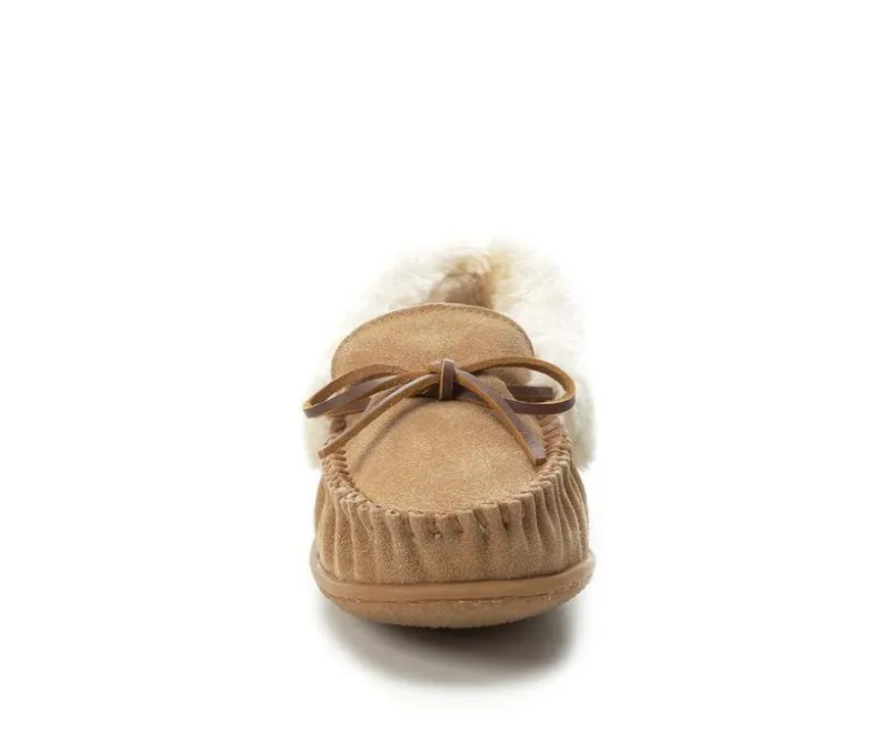 Slippers|Slippers>Minnetonka Women's Camp Collar Moccasins