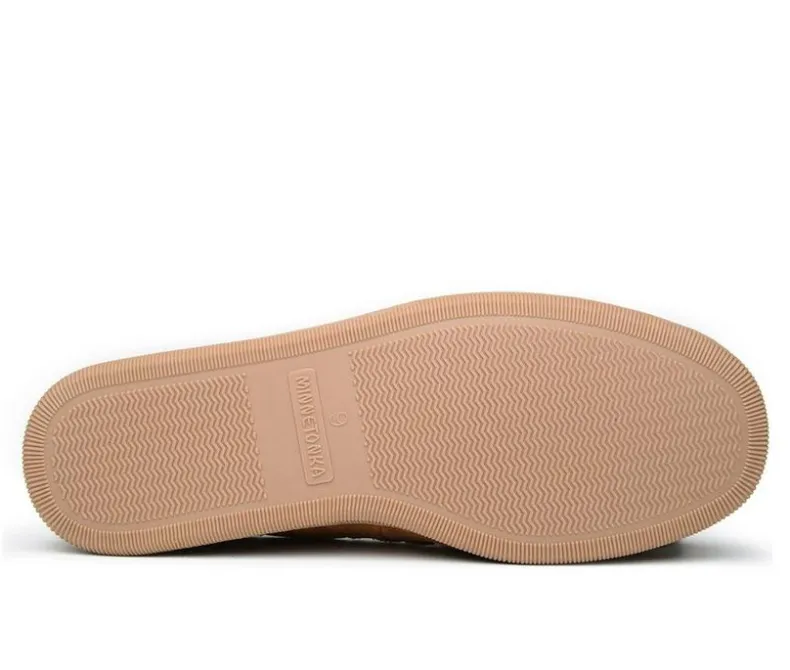 Slippers|Slippers>Minnetonka Women's Pile Lined Hardsole Moccasins