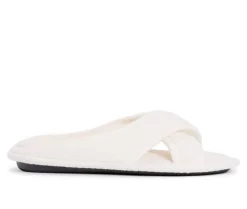 Slippers|Slippers>MUK LUKS Ada Micro Chenille Criss Cross Slippers