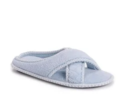 Slippers|Slippers>MUK LUKS Ada Micro Chenille Criss Cross Slippers