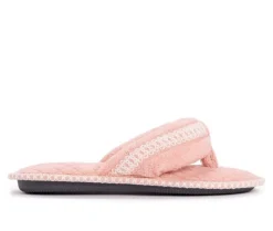 Slippers|Slippers>MUK LUKS Darlene Micro Chenille Thong Slippers