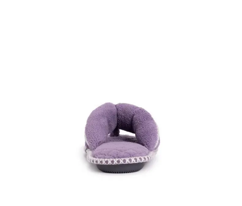 Slippers|Slippers>MUK LUKS Darlene Micro Chenille Thong Slippers