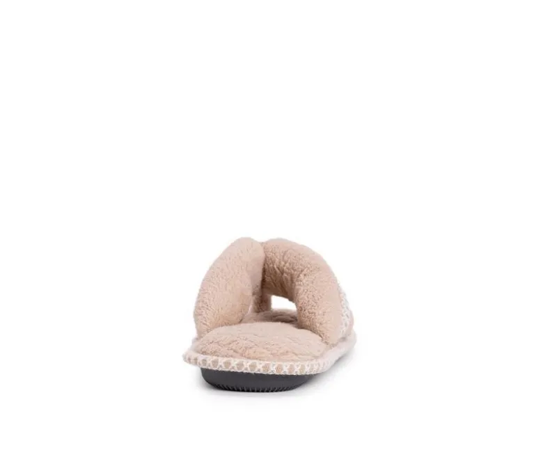 Slippers|Slippers>MUK LUKS Darlene Micro Chenille Thong Slippers