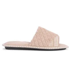 Slippers|Slippers>MUK LUKS Sally Micro Chenille Open Toe Scuff Slippers