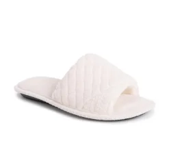 Slippers|Slippers>MUK LUKS Sally Micro Chenille Open Toe Scuff Slippers