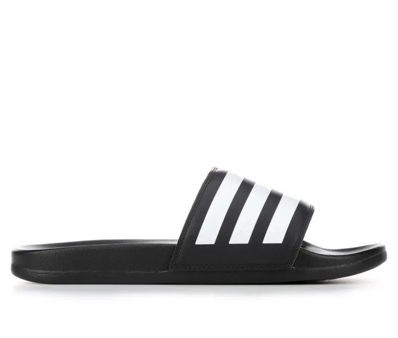 Sandals>Adidas Women's Adilette Comfort Stripe Sport Slides