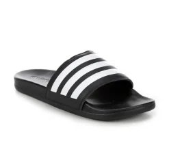 Sandals>Adidas Women's Adilette Comfort Stripe Sport Slides