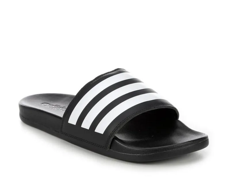 Sandals>Adidas Women's Adilette Comfort Stripe Sport Slides