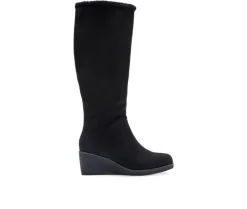 Tall|Cozy>Aerosoles Women's Binocular Shearling Tall Winter Wedge Boots