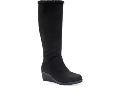 Tall|Cozy>Aerosoles Women's Binocular Shearling Tall Winter Wedge Boots