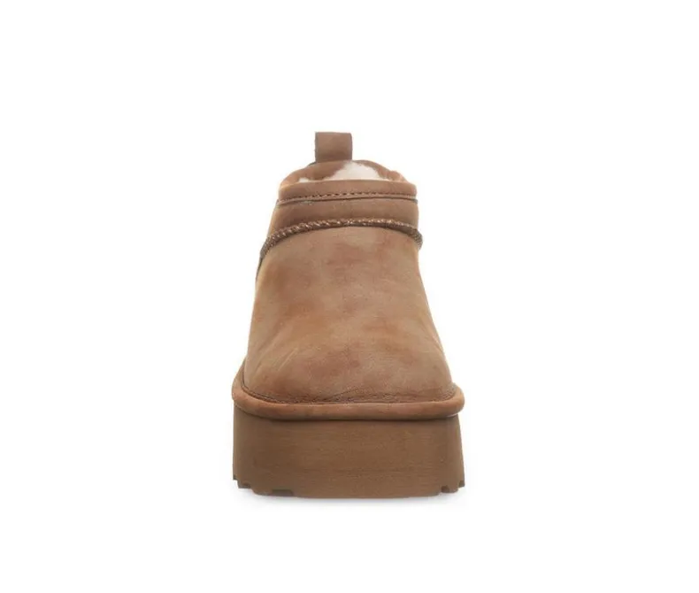 Cozy>Bearpaw Women's Retro Super Short Vegan Platform Winter Booties