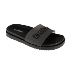 Sandals>Bebe Women's Aurora Sport Slides