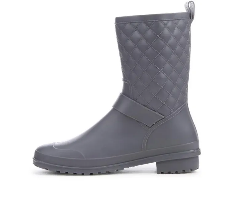 Boots & Booties>Capelli New York Women's Solid Quilted Rain Boots