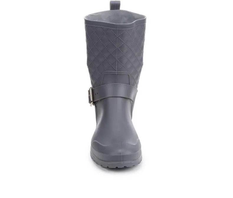 Boots & Booties>Capelli New York Women's Solid Quilted Rain Boots