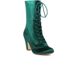 Lace Up|Dress>Chelsea Crew Women's Claire Lace Up Mid Calf Booties