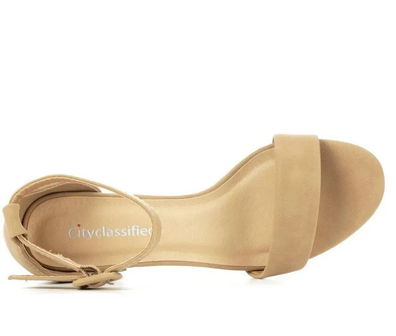 Sandals|Pumps & Heels>City Classified Women's Cake Block-Heeled Sandals