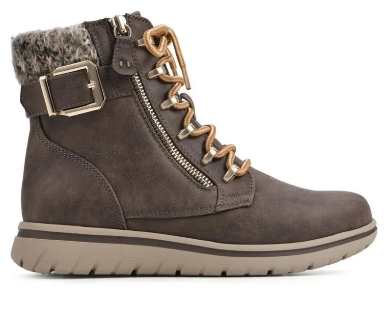 Lace Up|Boots & Booties>Cliffs by White Mountain Women's Hearten Lace Up Booties