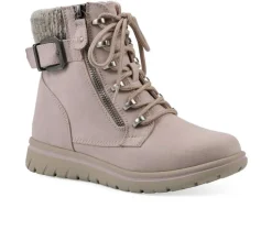 Lace Up>Cliffs by White Mountain Women's Hearten Lace Up Booties