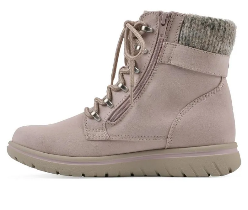 Lace Up>Cliffs by White Mountain Women's Hearten Lace Up Booties