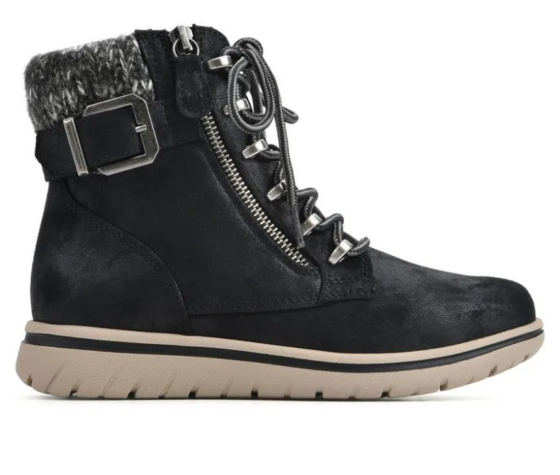 Lace Up|Boots & Booties>Cliffs by White Mountain Women's Hearten Lace Up Booties