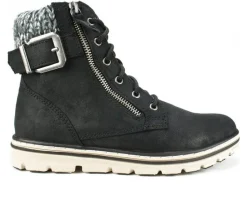 Lace Up>Cliffs by White Mountain Women's Kelsie Lace-Up Booties