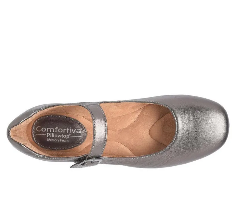 Flats>Comfortiva Women's Kaylee Slip Resistant Mary Jane Flats