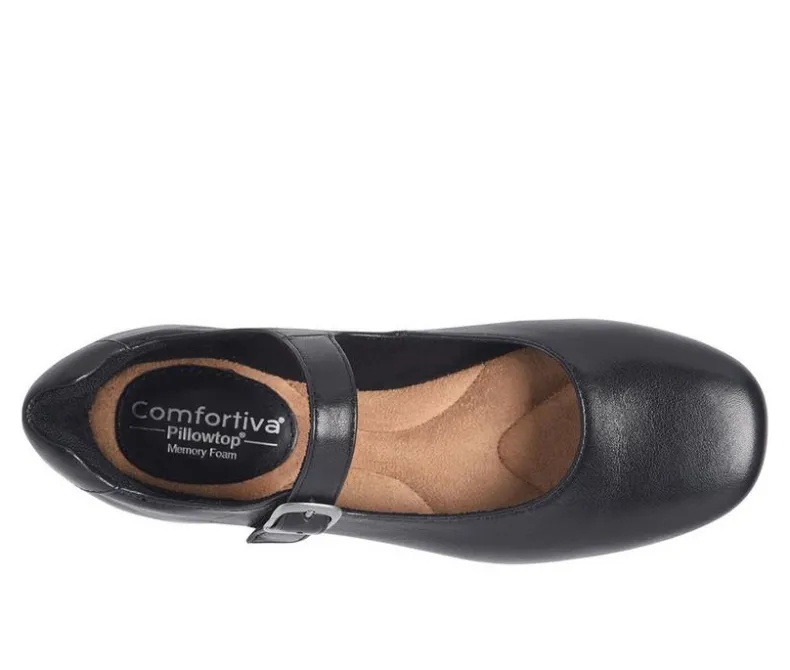 Flats>Comfortiva Women's Kaylee Slip Resistant Mary Jane Flats