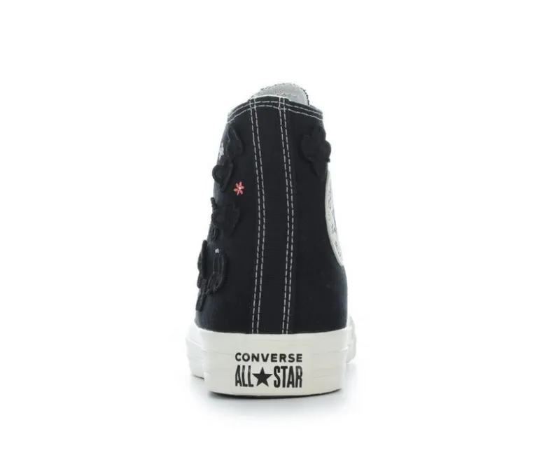 High Top|Fashion & Lifestyle>Converse Women's Chuck Taylor All Star Embroidered Flower High-Top Sneakers