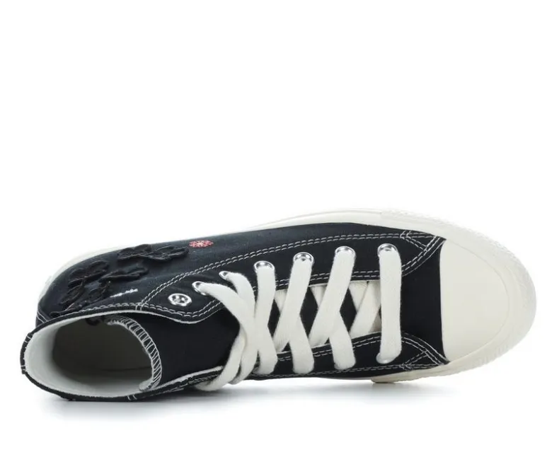 High Top|Fashion & Lifestyle>Converse Women's Chuck Taylor All Star Embroidered Flower High-Top Sneakers