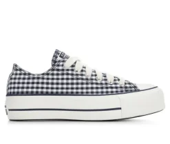 Platform|Fashion & Lifestyle>Converse Women's Chuck Taylor All Star Lift Ox Gingham Platform Sneakers