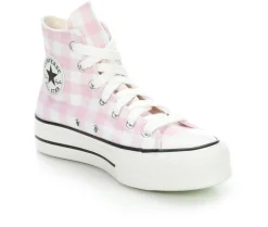 Platform|High Top>Converse Women's Chuck Taylor All Star Gingham High-Top Sneakers