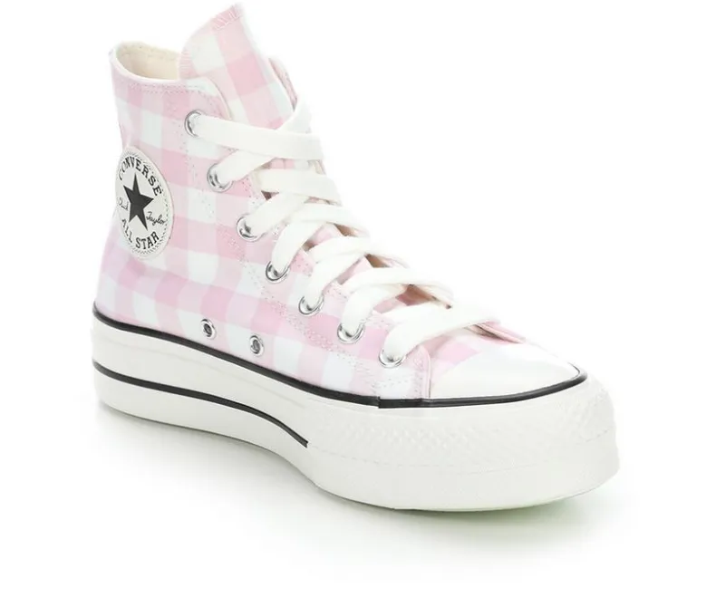 Platform|High Top>Converse Women's Chuck Taylor All Star Gingham High-Top Sneakers