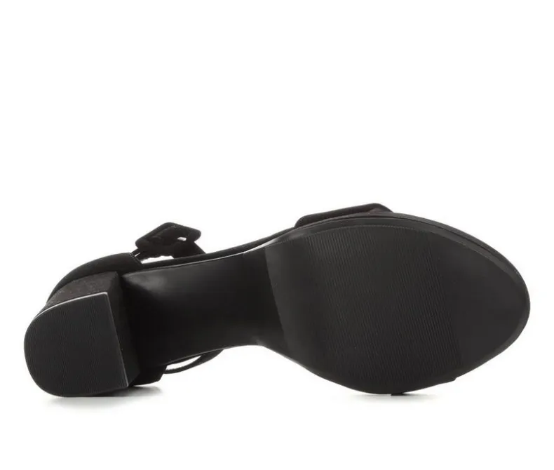 Sandals|Pumps & Heels>Delicious Women's Century Block-Heel Sandals