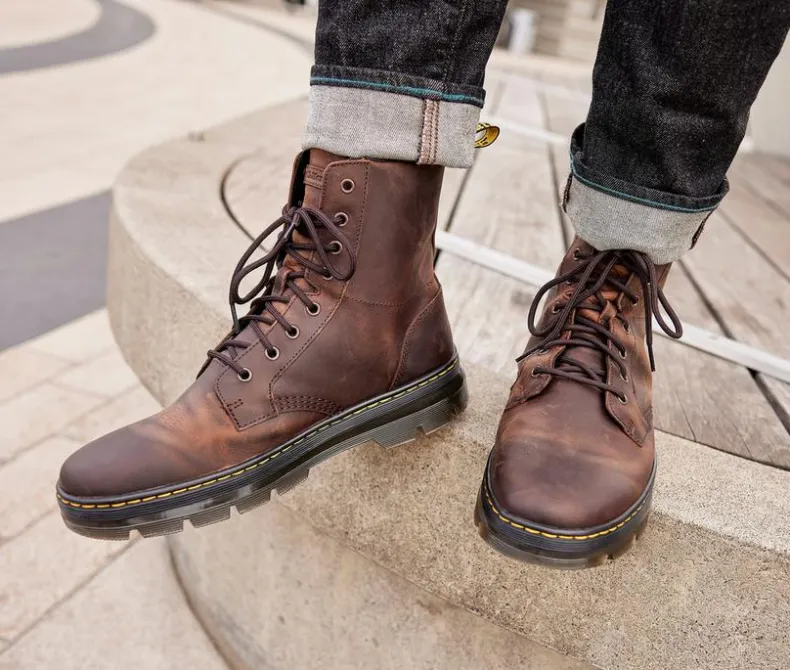 Lace Up>Dr. Martens Women's Combs Leather Combat Boots